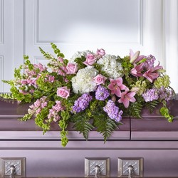 The Life's Gratitude Casket Spray from Visser's Florist and Greenhouses in Anaheim, CA